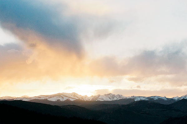 Boulder Colorado sunset